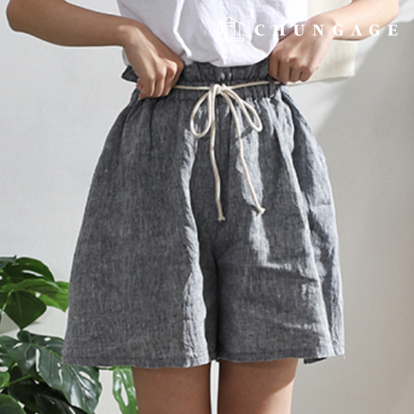 Patterns Women Banding String Belt Flare Shorts Clothing Making P1511