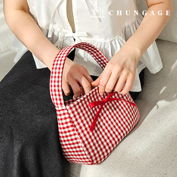 Patterns Dot Bag Check Bowknot Bag Accessory Making P1880