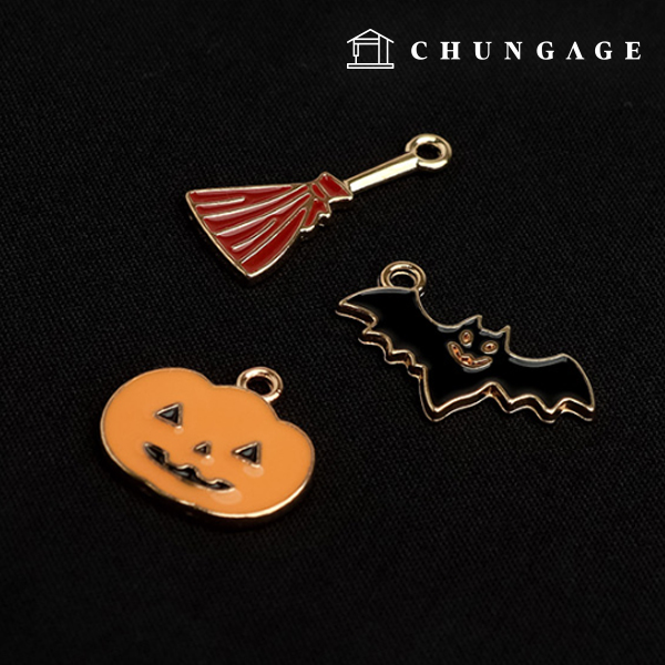 3-Pack Halloween Bat Pumpkin Brooms 66069