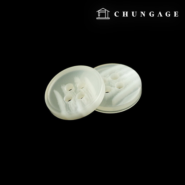 Plastic Shirt Button Ciel Basic 13mm Ivory 10pcs 63707