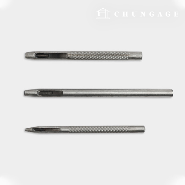 Metal hole punch for leather 3 types 32112