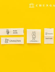 Cotton Label Double-sided Insert Label Friends 4-piece Set Chuchu KL086