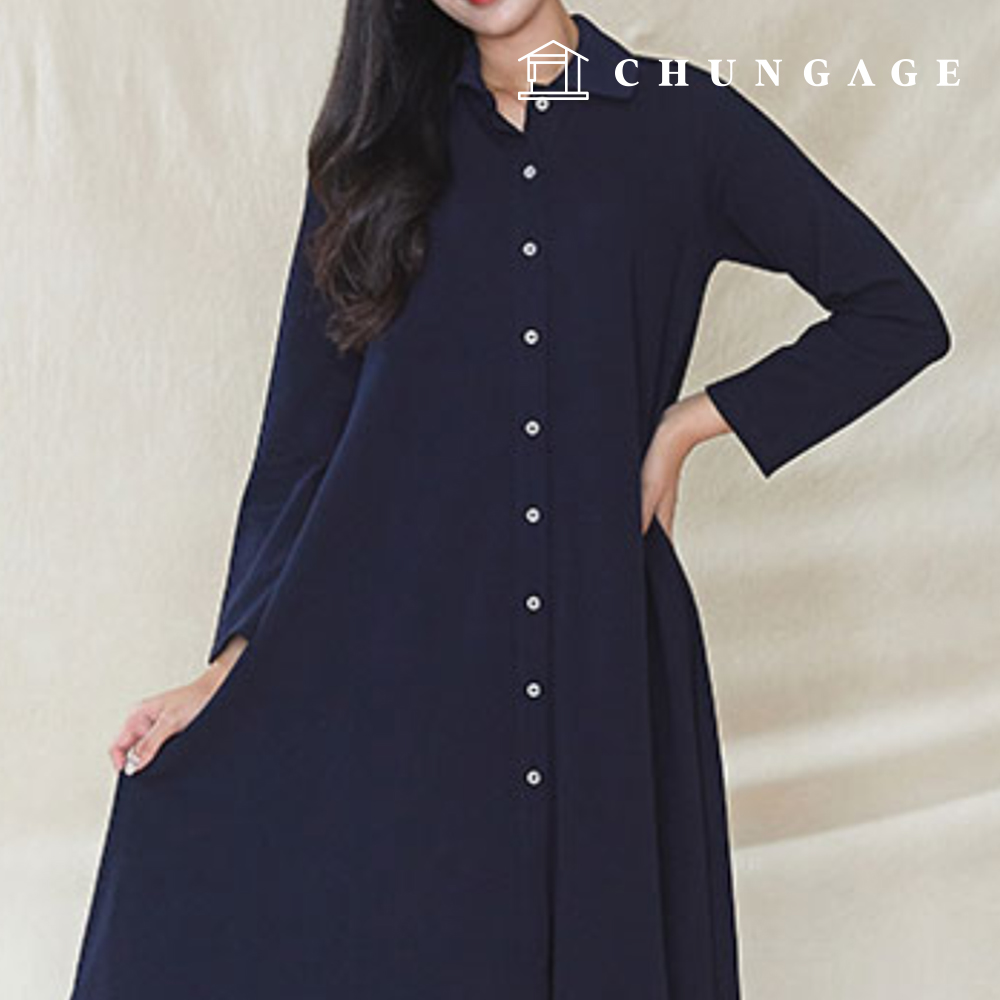 Patterns Women's Aline Button One Piece Dress Making P1400