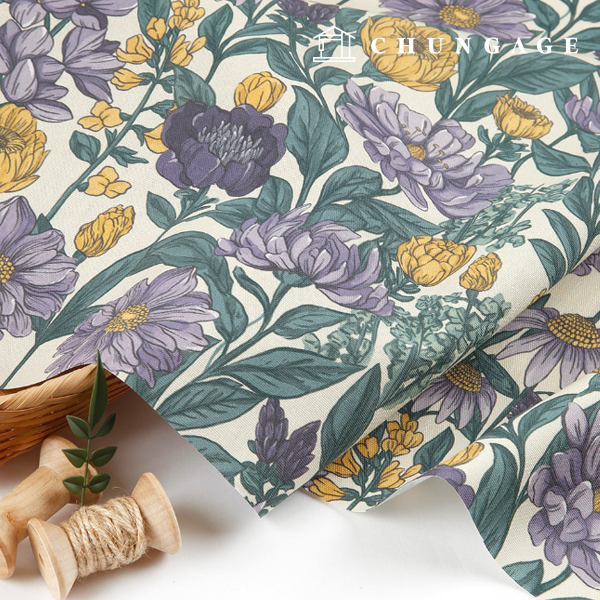Oxford fabric cotton 20 count eco-friendly DTP Wide Width Fleurmore