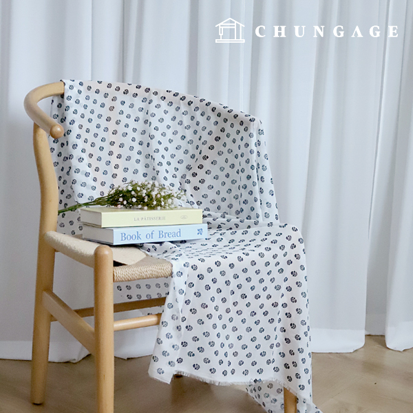 Chiffon Fabric Poly Fabric Flower Pattern Blue Flower Patterns Wide Width Chiffon
