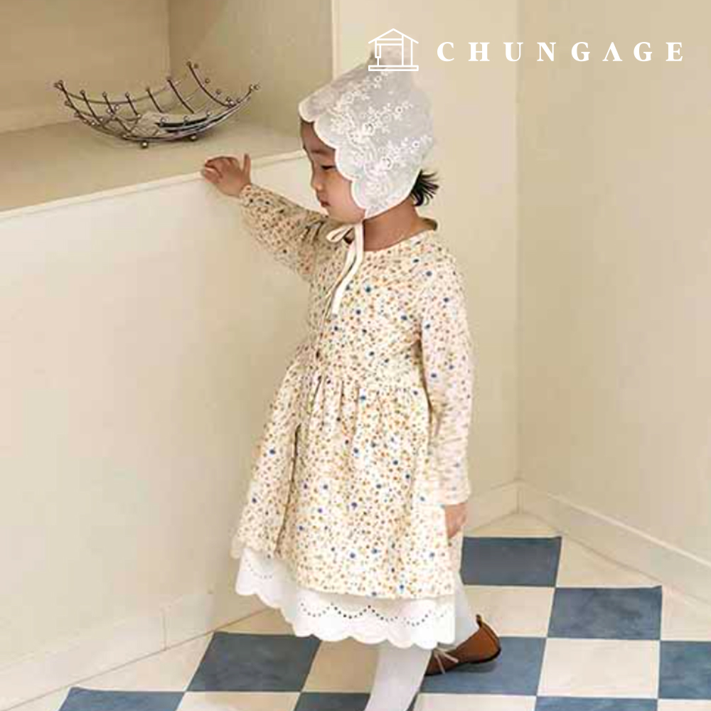Patterns Children lovely layered Long One Piece Clothes Making P1842