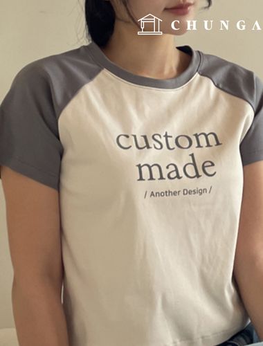 Patterns Women's Easy Color Combination Raglan T-shirt Making P1830