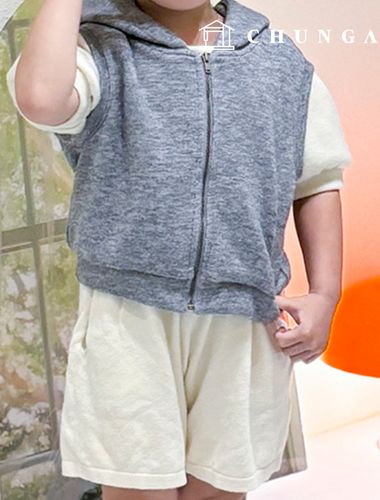 Patterns Children Crop overfit Hood Vest Vest Clothes Making P1831