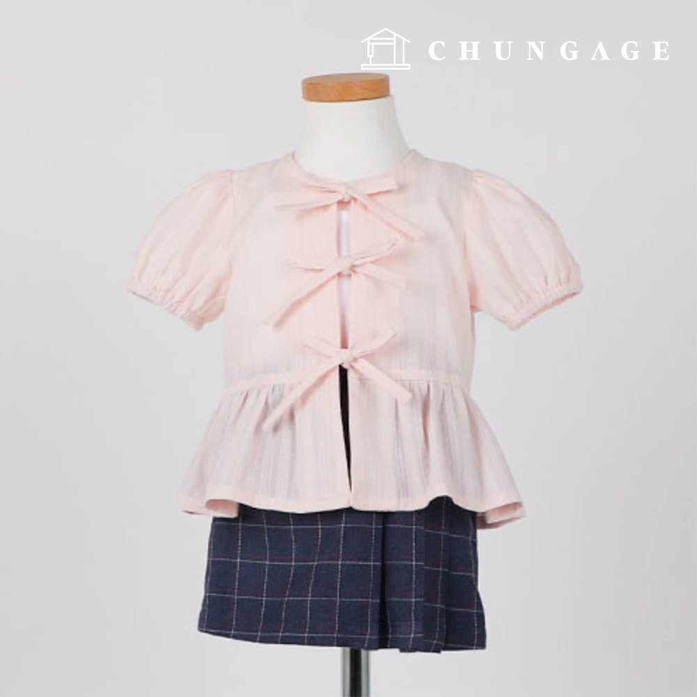 Patterns Children Semi Crop Blouse Clothes Making P1816