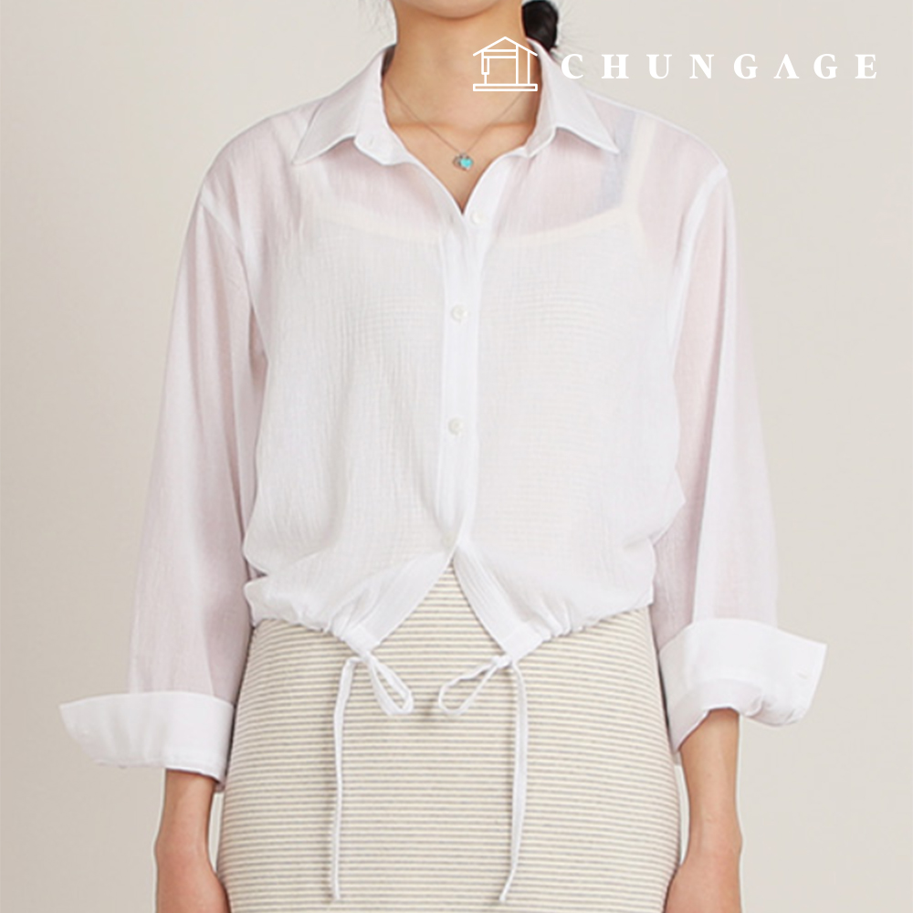 Patterns Women's Semi-loose fit Crop Shirt How to Make Clothes P1793