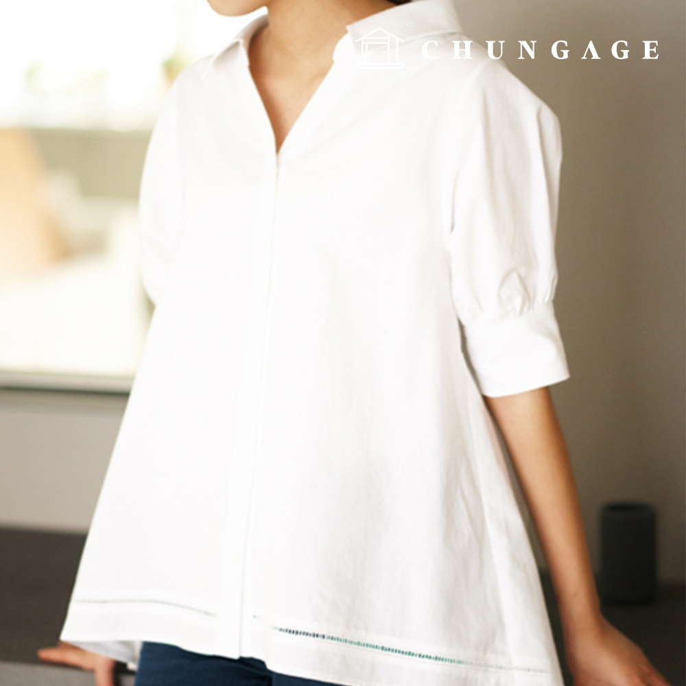 Patterns Women's Aline Unbalanced V-neck Blouse How to Make Clothes P1804