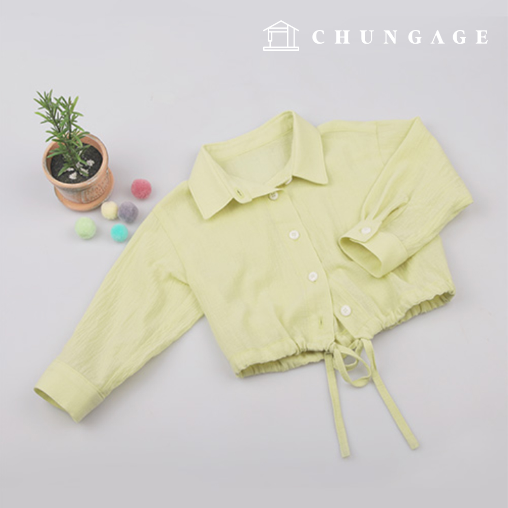Patterns Children Semi loose fit Crop Shirt Clothes Making P1795