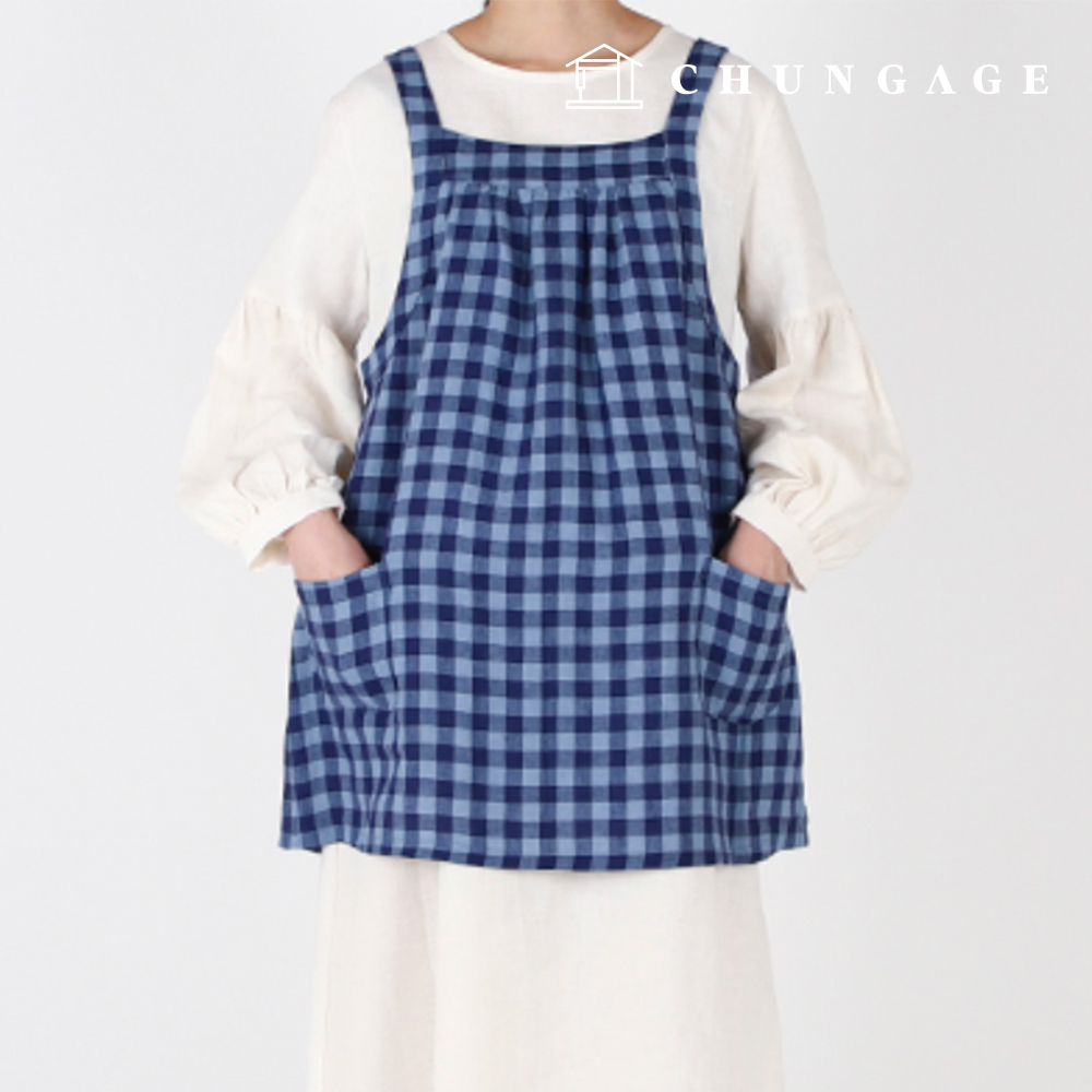 Patterns Women's Loose Fit Apron Vest One Piece Clothing Making P1779