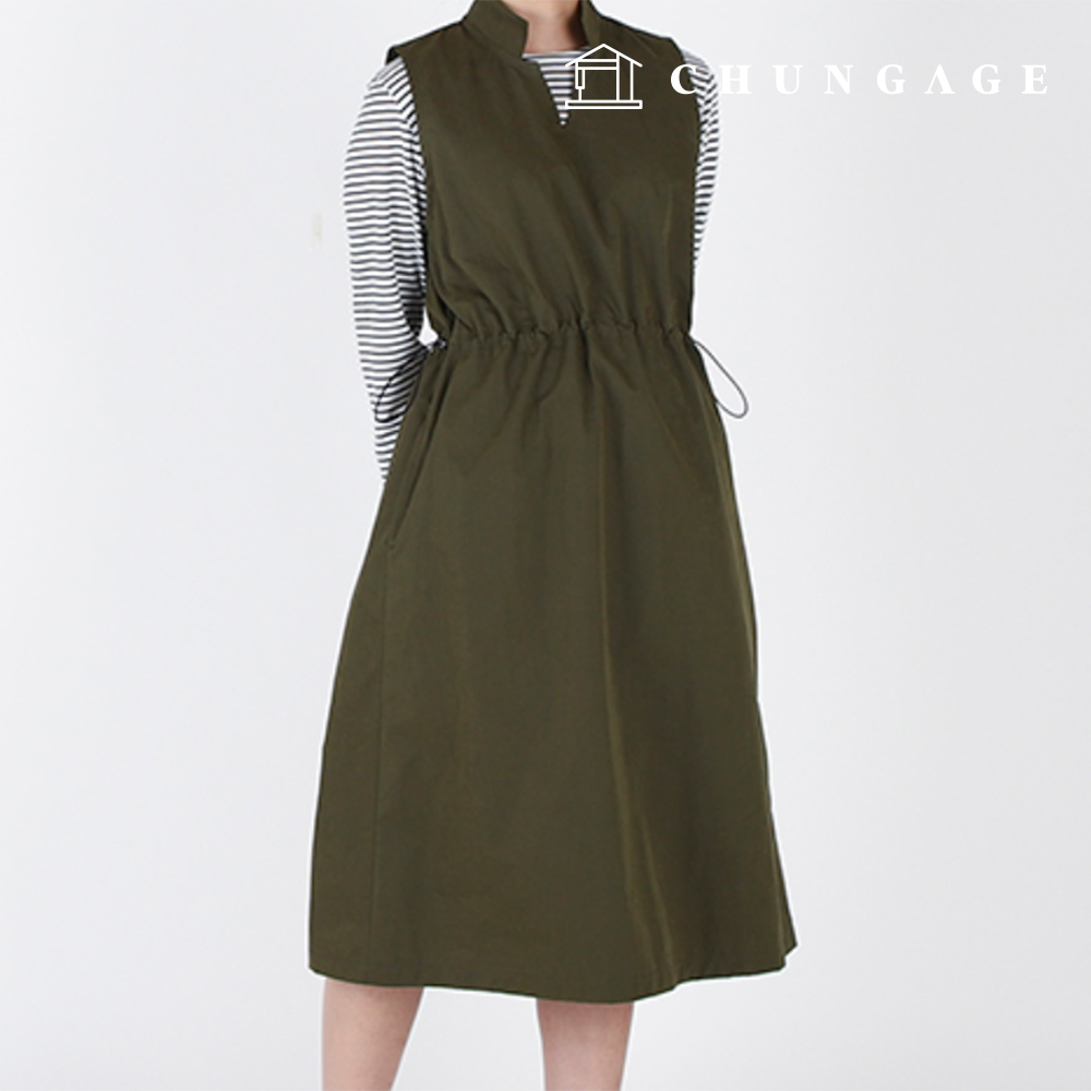 Patterns Women's Simple Stand Collar Layered One Piece Dress Making P1776