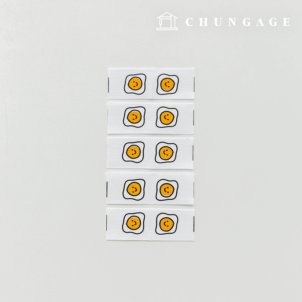 Cotton Label Insert Label Smile Fry 5 Pack