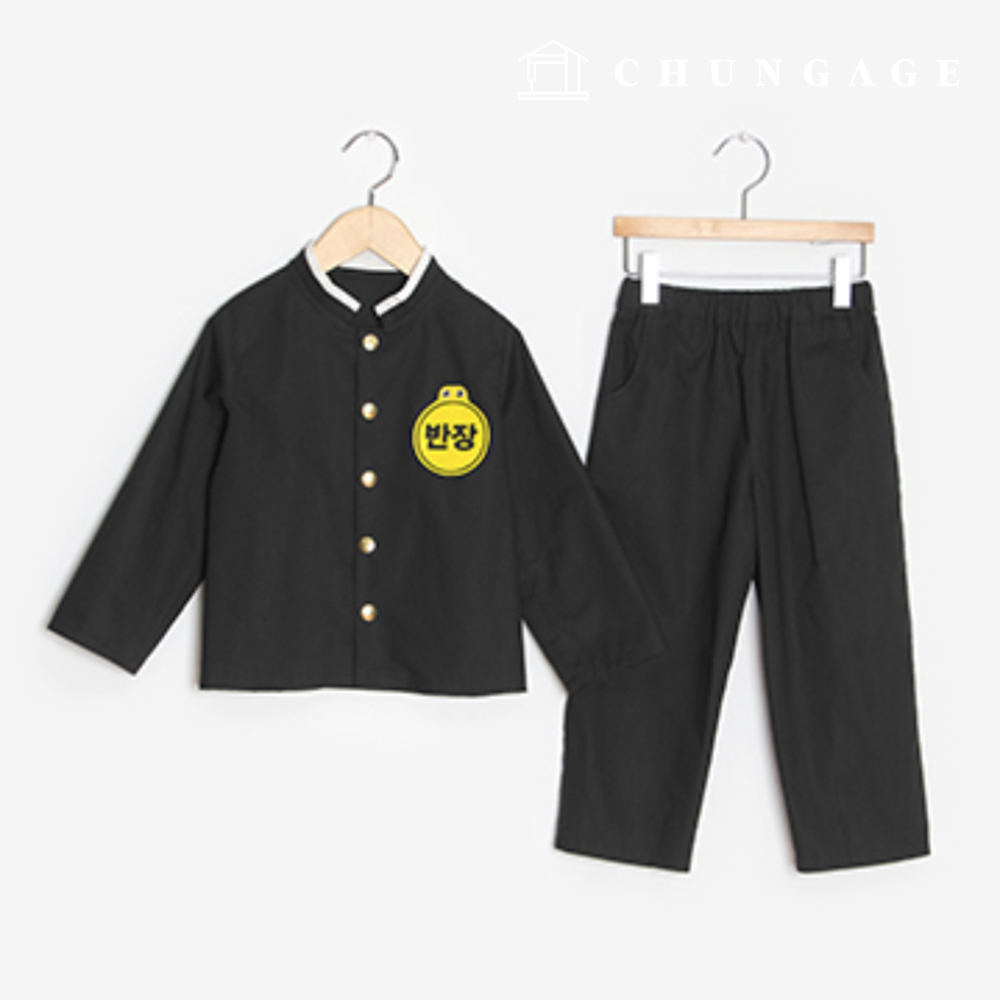 Patterns Children Retro Uniforms Pants Set P1565