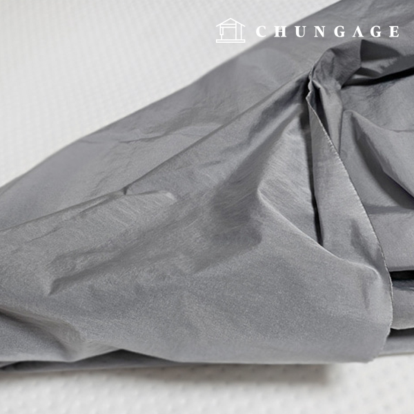 Washing 40 count twinkle silver gray nylon fabric anorak windbreaker fabric