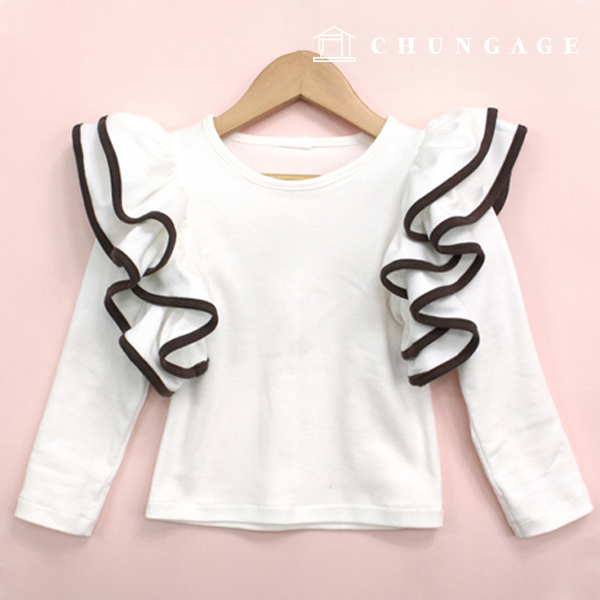 Patterns Children 2medium Ruffle T-shirt Clothing Making P013