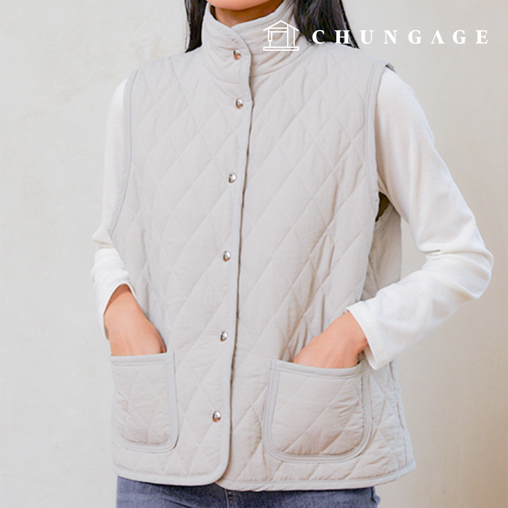 Patterns Women's Simple High Neck Vest Vest Making P1745