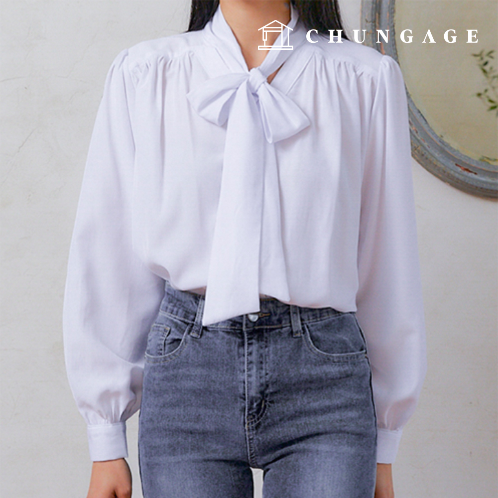 Patterns Women's Bow Collar Bowknot Blouse Making P1754