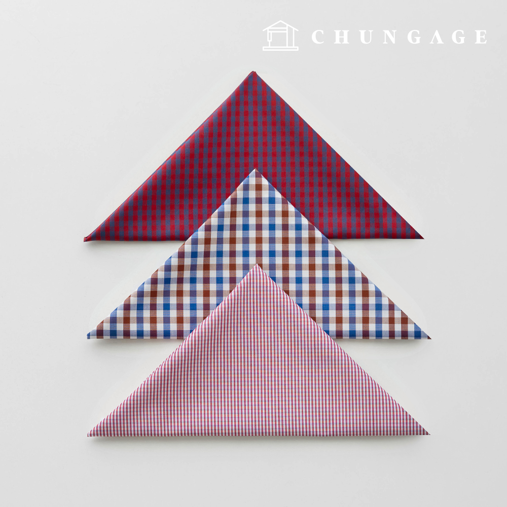 Fabric package Check Span scrap fabric scrap fabric Doll dog clothes making 3 types A 35