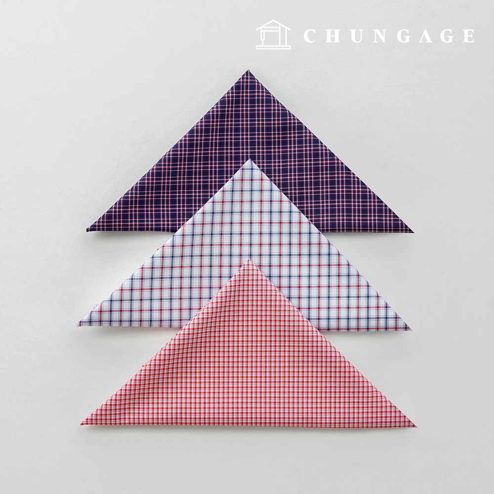 Fabric package Check Span scrap fabric scrap fabric Doll dog clothes making 3 types A 36