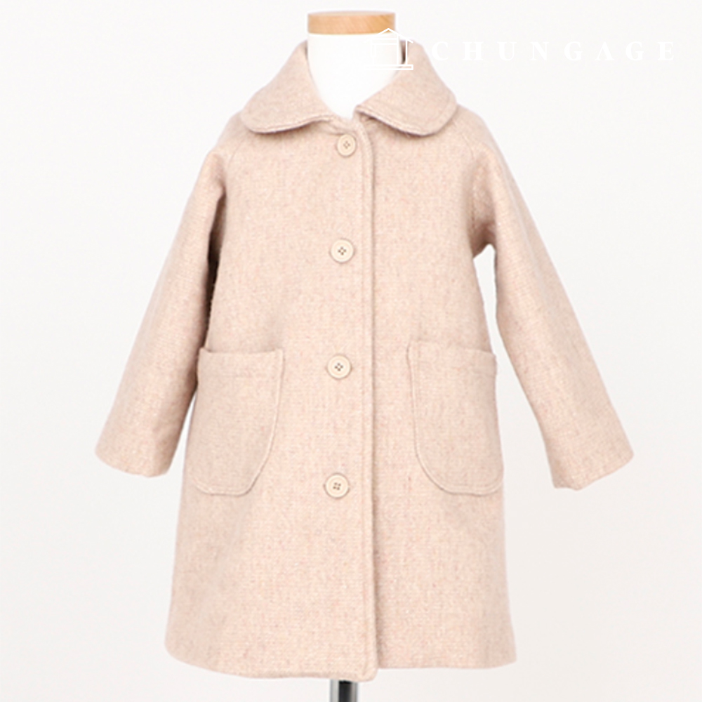 Patterns Children Simple Flat Collar Single Button Coat Making P1758
