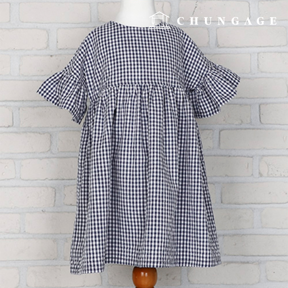 Patterns Children's Short Sleeve Wrinkles One Piece Clothing Making P1734