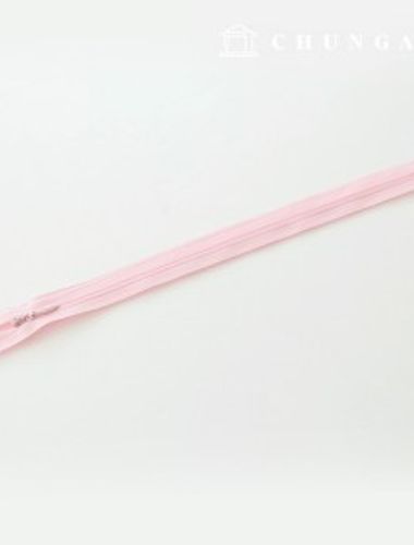Console Zipper Single Sol Zipper Hidden Zipper 25cm Light pink
