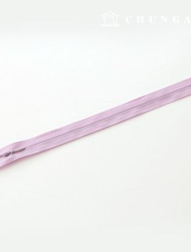 Console Zipper Single Sol Zipper Hidden Zipper 25cm Light Purple