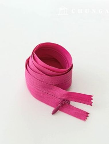 Console Zipper Single Sol Zipper Hidden Zipper 60cm Hot pink