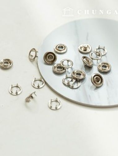 Thorn dot snap metal lid pearl jatchet jumper snap silver button 11mm
