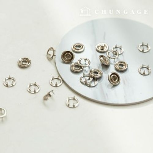 Thorn dot snap metal lid pearl jatchet jumper snap silver button 11mm