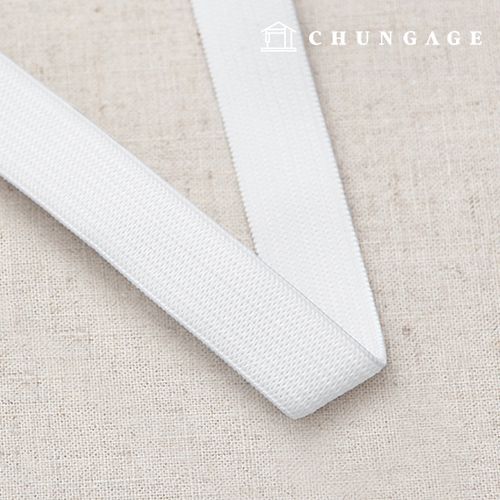 Elastic waistband for pants 15mm elastic band Basic White