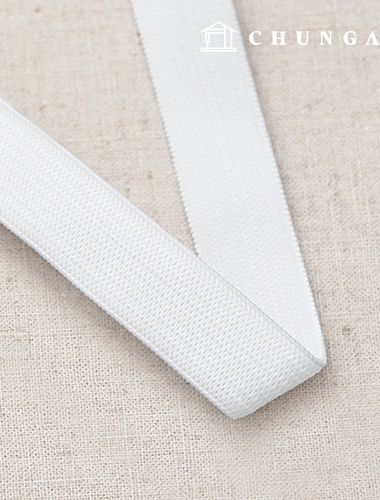 Elastic waistband for pants 15mm elastic band Basic White