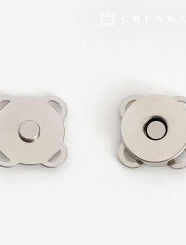 Magnetic Button Snap Applique Button 18mm Silver 47930