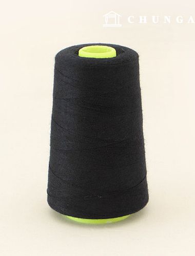 Overlock thread sewing thread sewing thread sewing machine thread 40 count 2 sum smart sewing thread Black 32355