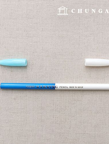Double-sided pencil chalk blue and white