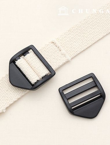 Bag strap length adjustment hook Bag accessories 30mm plastic Black 71780