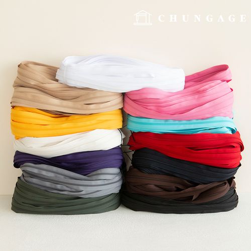 Roll zipper coil zipper 40 yard 100 yard home fashion zipper size 4 13 types