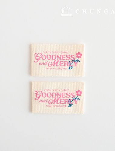 Cotton Label Double-sided Label Goodness 2 Pack