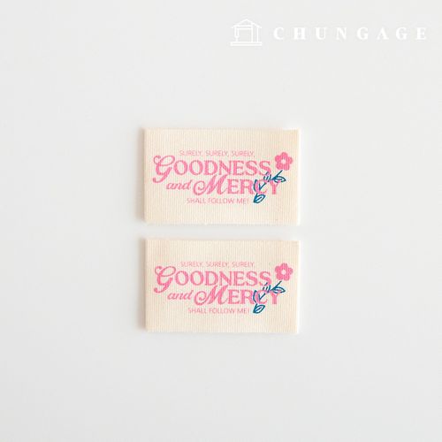 Cotton Label Double-sided Label Goodness 2 Pack