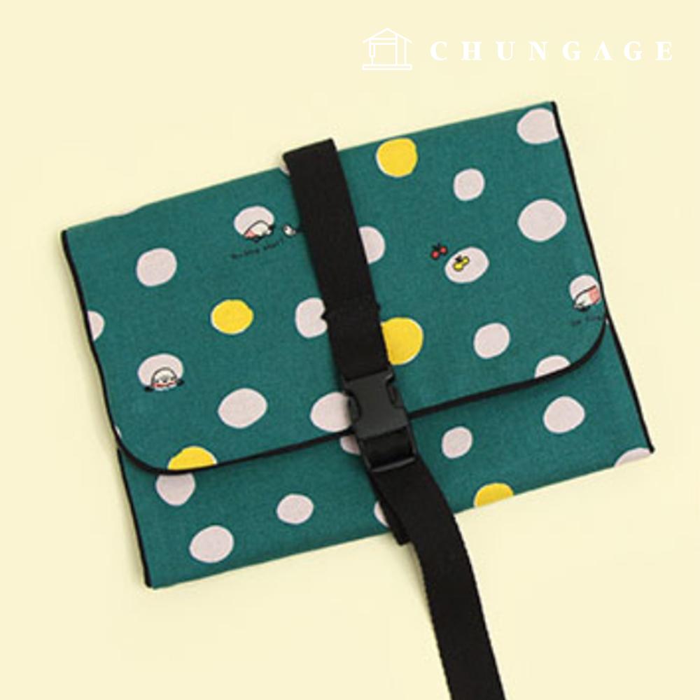 Patterns Pouch 3-stage zipper closure with adjustable buckle. How to make accessory P1453.