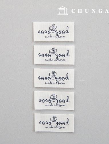 Noodle Label Bifold Label Soso Good 5pcs KL062