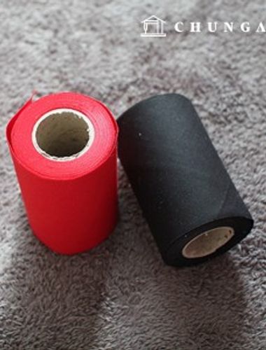 Roll bias tape twill 10cm bias red black 2 types