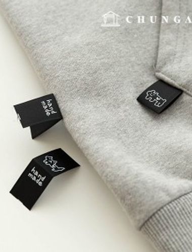 Cotton Label Insert Label Black Little Heart Animals 3 Pack KL090