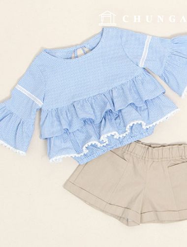 Patterns Children Cancan Ruffle Blouse How to Make Clothes P630