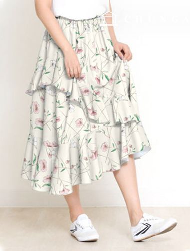 Patterns Women's Cancan Unbalanced Skirt Clothing Making P576