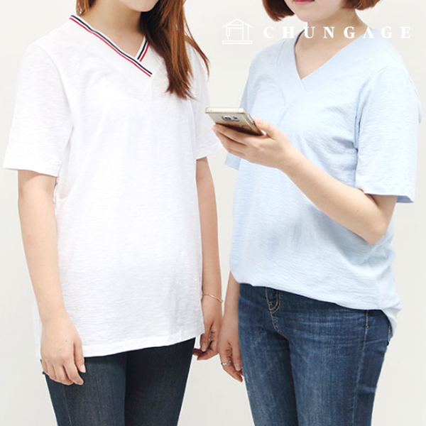 Patterns for making women's V-neck T-shirts P577