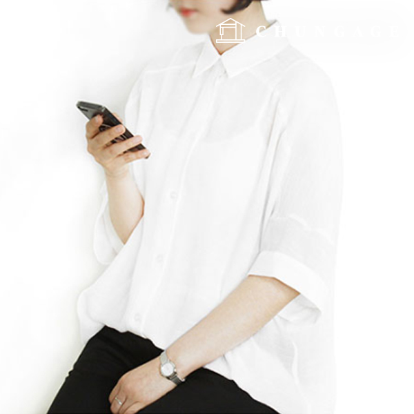 Patterns Women's Summer Shirring Blouse How to Make Clothes P429